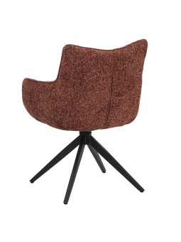 Set of 4 SELINA Modern 360° Swivel Accent Chair with Spider Base