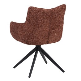 Set of 4 SELINA Modern 360° Swivel Accent Chair with Spider Base