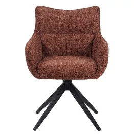 Lot de 4 SELINA Fauteuil Pivotant Moderne à 360° avec Base Araignée...
