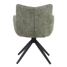 Set of 4 SELINA Modern 360° Swivel Accent Chair with Spider Base