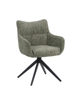 Set of 4 SELINA Modern 360° Swivel Accent Chair with Spider Base