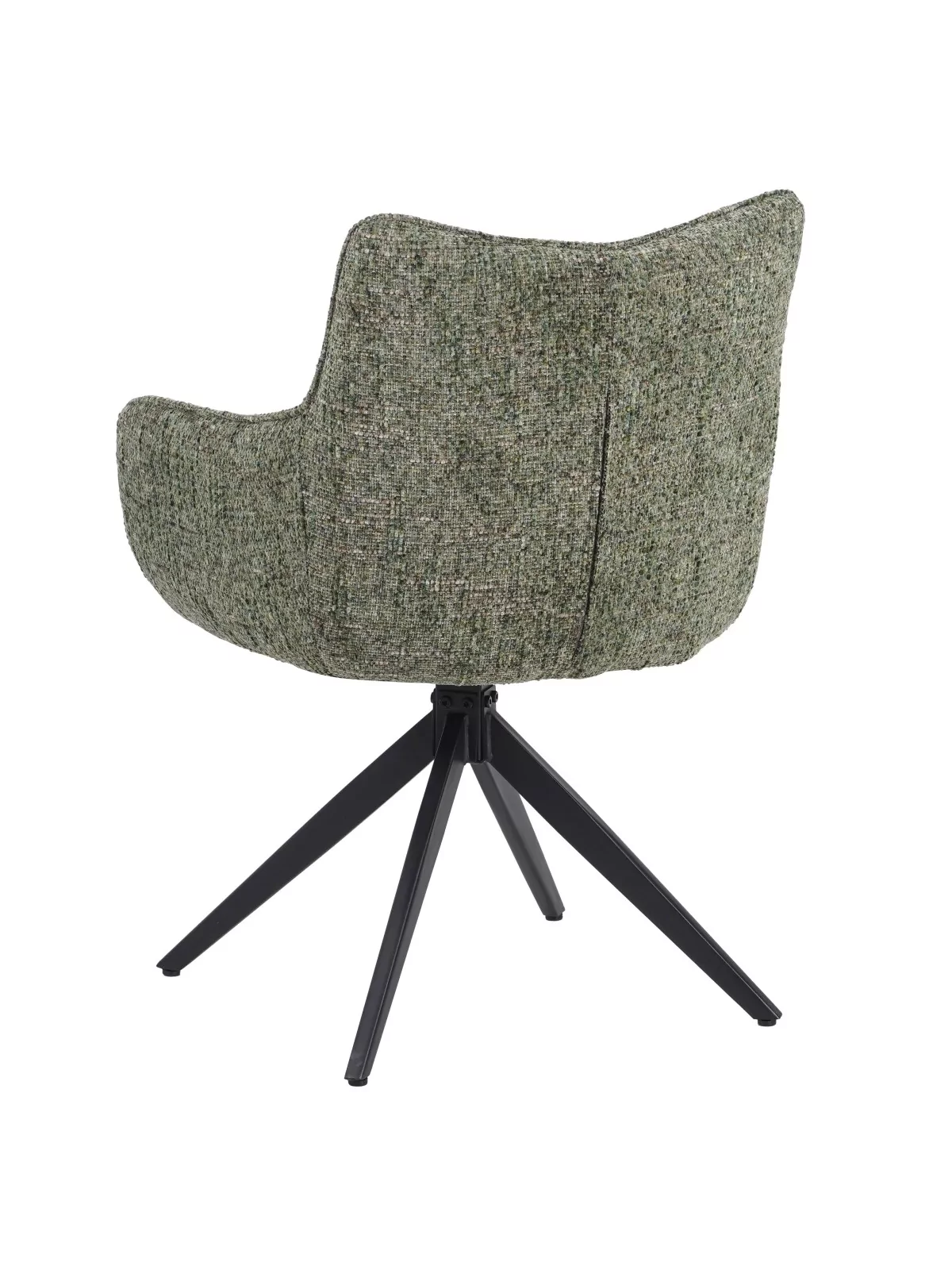 Set of 4 SELINA Modern 360° Swivel Accent Chair with Spider Base