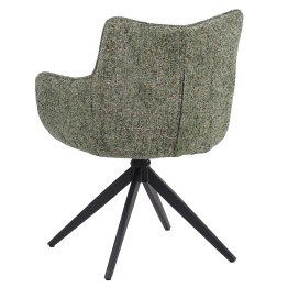 Set of 4 SELINA Modern 360° Swivel Accent Chair with Spider Base