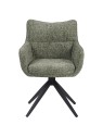 Lot de 4 SELINA Fauteuil Pivotant Moderne à 360° avec Base Araignée...