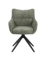Set of 4 SELINA Modern 360° Swivel Accent Chair with Spider Base