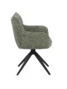 Set of 4 SELINA Modern 360° Swivel Accent Chair with Spider Base