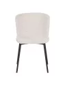 Lot de 6 RIYA Chaise Contemporaine avec Revêtement en Tissu Bouclé ...