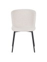 Lot de 6 RIYA Chaise Contemporaine avec Revêtement en Tissu Bouclé ...