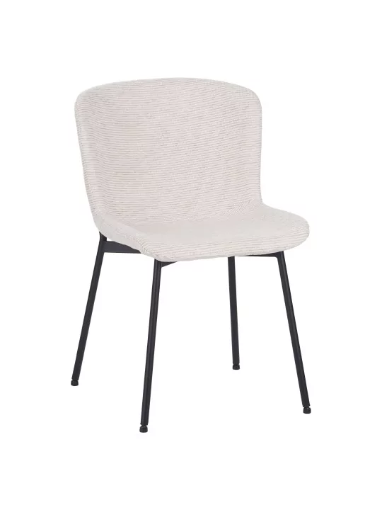 Lot de 6 RIYA Chaise Contemporaine avec Revêtement en Tissu Bouclé ...