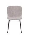 Lot de 6 RIYA Chaise Contemporaine avec Revêtement en Tissu Bouclé ...