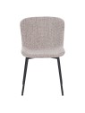 Lot de 6 RIYA Chaise Contemporaine avec Revêtement en Tissu Bouclé ...