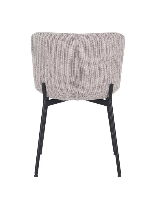 Lot de 6 RIYA Chaise Contemporaine avec Revêtement en Tissu Bouclé ...