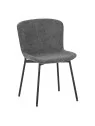 Lot de 6 RIYA Chaise Contemporaine avec Revêtement en Tissu Bouclé ...