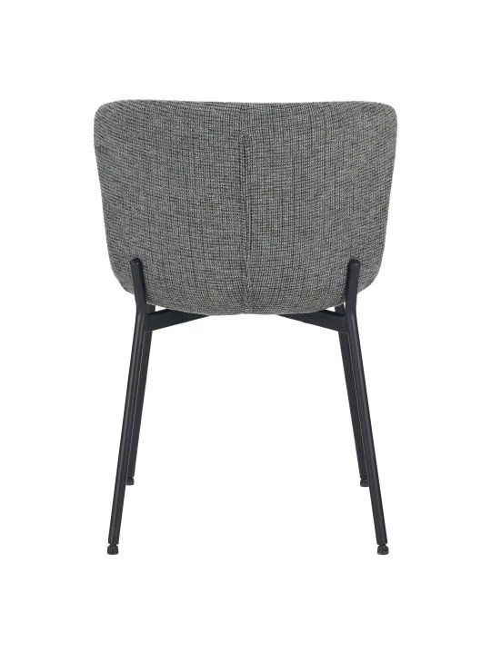 Lot de 6 RIYA Chaise Contemporaine avec Revêtement en Tissu Bouclé ...