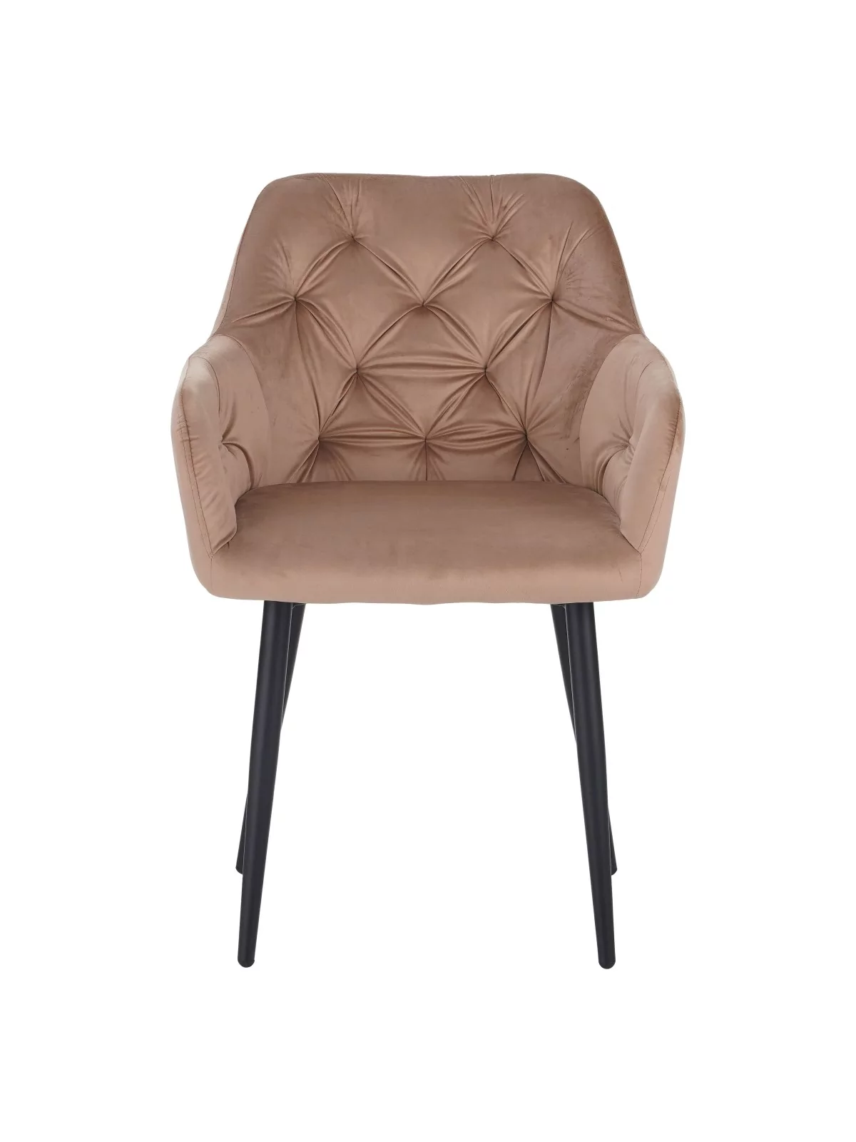 Lot de 6 MARIO Fauteuil en Velours Capitonné au Style Contemporain ...