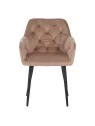 Set of 6 MARIO Tufted Velvet Armchair with Contemporary Style