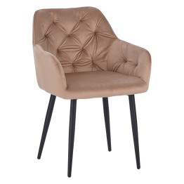 Set of 6 MARIO Tufted Velvet Armchair with Contemporary Style
