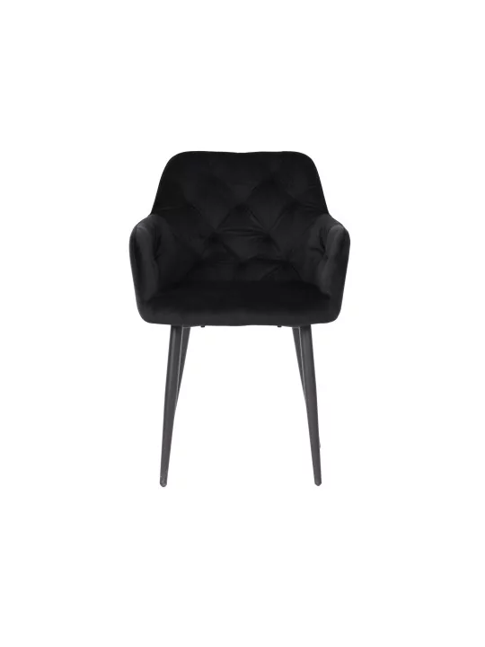 Lot de 6 MARIO Fauteuil en Velours Capitonné au Style Contemporain ...