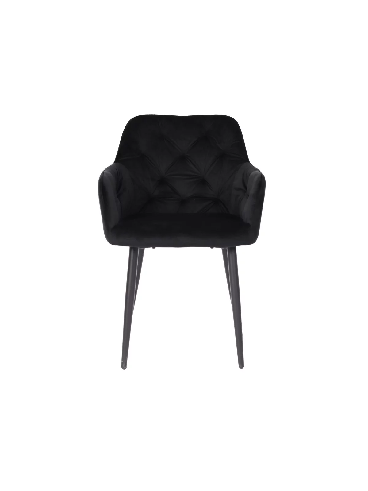 Lot de 6 MARIO Fauteuil en Velours Capitonné au Style Contemporain ...