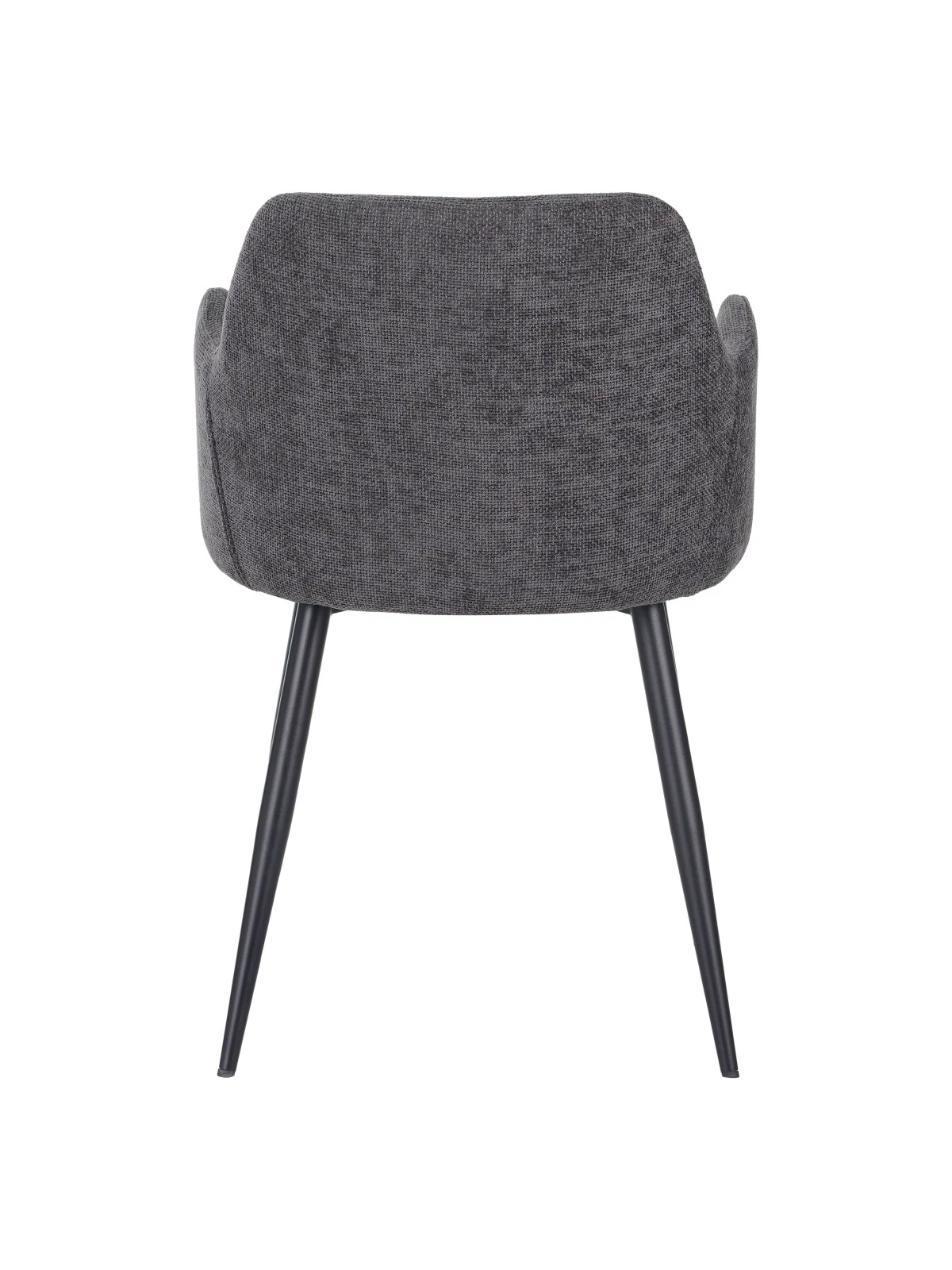 Set of 6 LANCE Contemporary Linen Dining Chair with Armrests