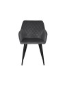 Lot de 6 FLINDY Chaise de Salle à Manger en Velours Matelassé LOT ...