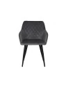 Lot de 6 FLINDY Chaise de Salle à Manger en Velours Matelassé LOT ...