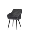 Lot de 6 FLINDY Chaise de Salle à Manger en Velours Matelassé LOT ...