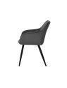 Set of 6 FLINDY Quilted Velvet Dining Chair with Diamond Pattern