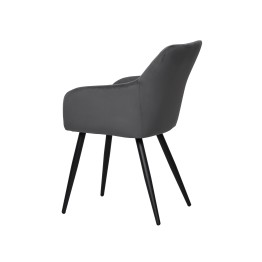 Lot de 6 FLINDY Chaise de Salle à Manger en Velours Matelassé LOT ...