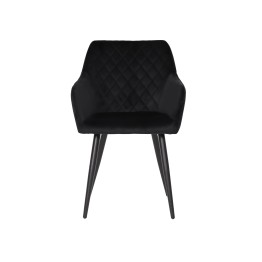 Set of 6 FLINDY Quilted Velvet Dining Chair with Diamond Pattern