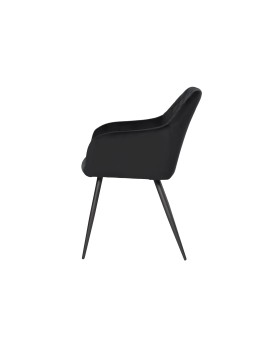 Set of 6 FLINDY Quilted Velvet Dining Chair with Diamond Pattern