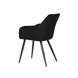 Set of 6 FLINDY Quilted Velvet Dining Chair with Diamond Pattern