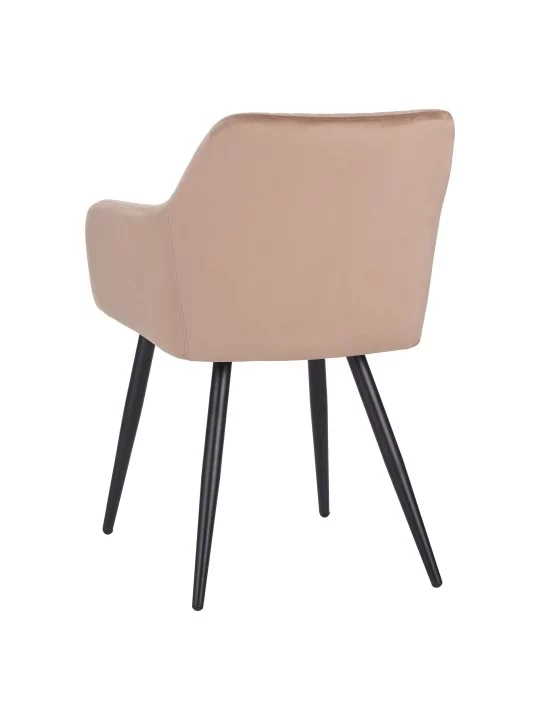 Set of 6 FLINDY Quilted Velvet Dining Chair with Diamond Pattern