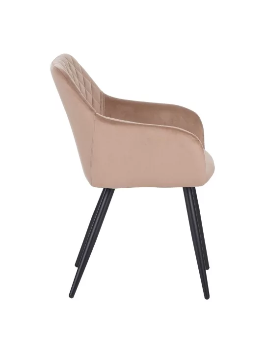 Lot de 6 FLINDY Chaise de Salle à Manger en Velours Matelassé Haute...
