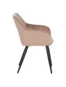 Set of 6 FLINDY Quilted Velvet Dining Chair with Diamond Pattern