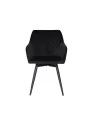 Set of 6 CARLO-SWI Swivel Quilted Velvet Dining Chair with Diamond ...