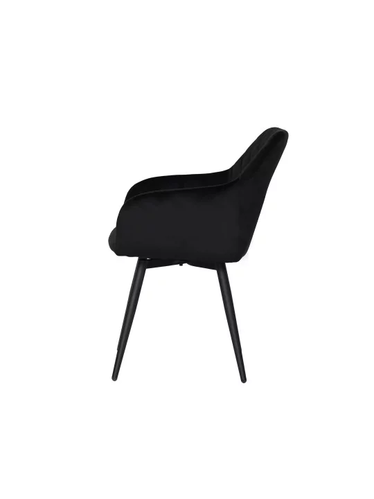 Set of 6 CARLO-SWI Swivel Quilted Velvet Dining Chair with Diamond ...