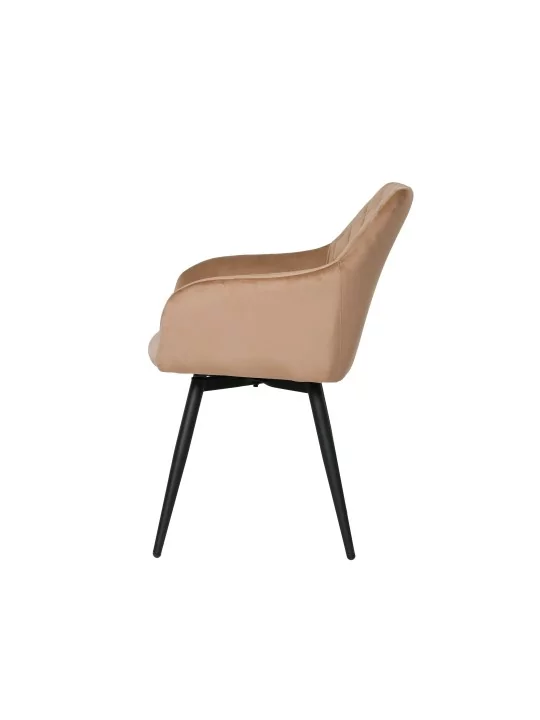 Set of 6 CARLO-SWI Swivel Quilted Velvet Dining Chair with Diamond ...