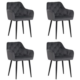 Set of 4 MARIOTufted Velvet Armchair with Contemporary Style