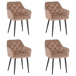 Set of 4 MARIOTufted Velvet Armchair with Contemporary Style