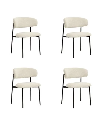Set of 4 KELLY Minimalist Corduroy Dining Chair