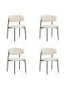 Set of 4 KELLY Minimalist Corduroy Dining Chair