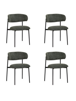 Set of 4 KELLY Minimalist Corduroy Dining Chair