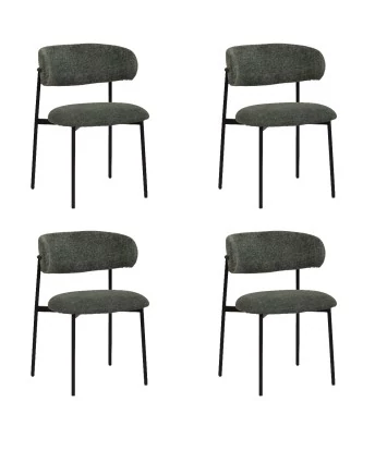 Set of 4 KELLY Minimalist Corduroy Dining Chair