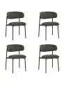 Set of 4 KELLY Minimalist Corduroy Dining Chair