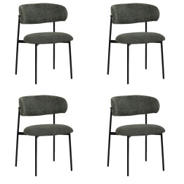Set of 4 KELLY Minimalist Corduroy Dining Chair