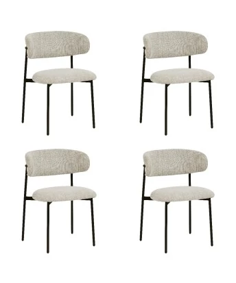 Set of 4 KELLY Minimalist Corduroy Dining Chair