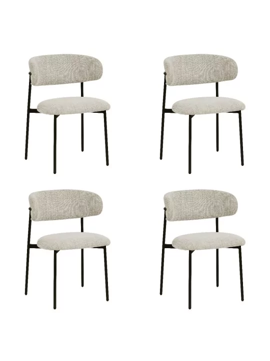Set of 4 KELLY Minimalist Corduroy Dining Chair