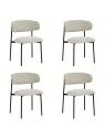 Set of 4 KELLY Minimalist Corduroy Dining Chair
