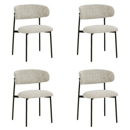 Set of 4 KELLY Minimalist Corduroy Dining Chair